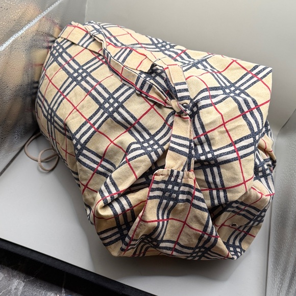 Burberry Navy Towel with Drawstring Bag Attached - Picture 8 of 8